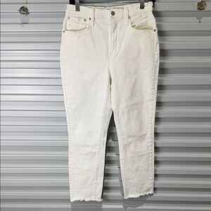 Madewell Perfect Vintage Jean White Denim Jeans Size 26